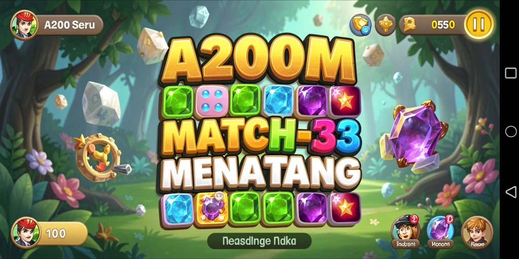 Tampilan menarik dari gameplay A200M yang seru dan menantang.