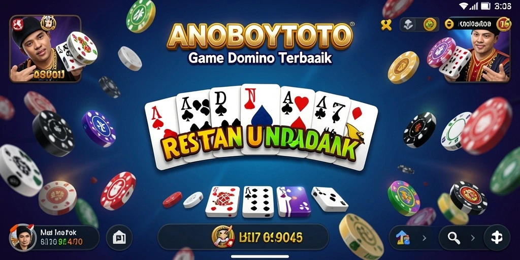 Screenshot ANOBOYTOTO menampilkan momen seru dalam permainan Domino.
