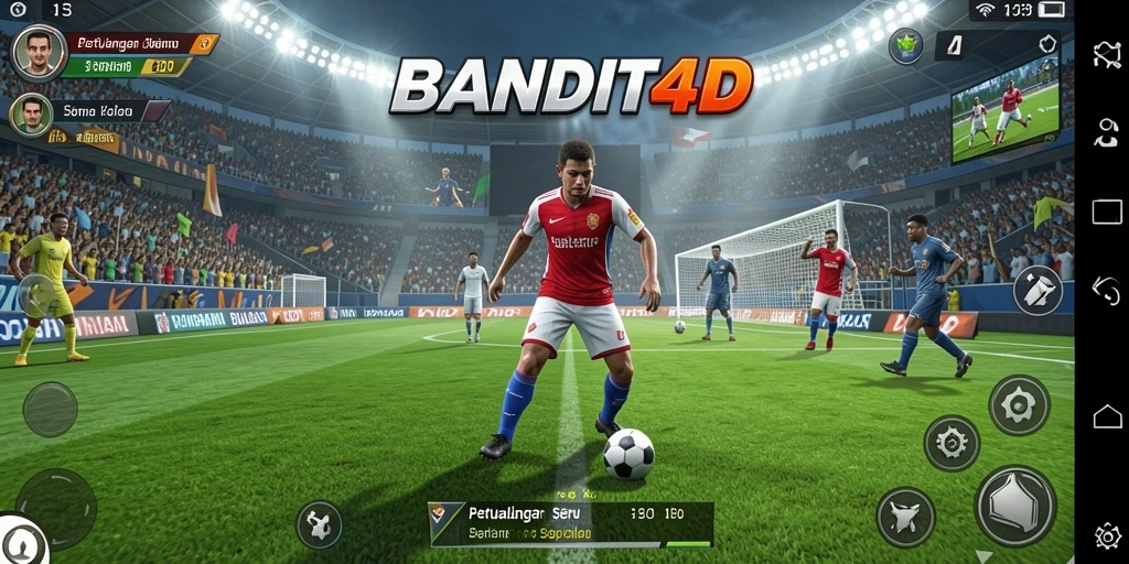 Gameplay menarik dalam <strong>BANDIT4D</strong> dengan grafis sepak bola terbaik.