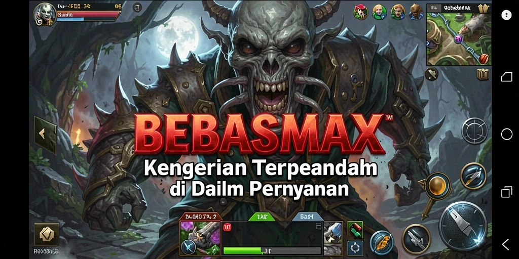 Gameplay menegangkan BEBASMAX yang penuh kengerian.
