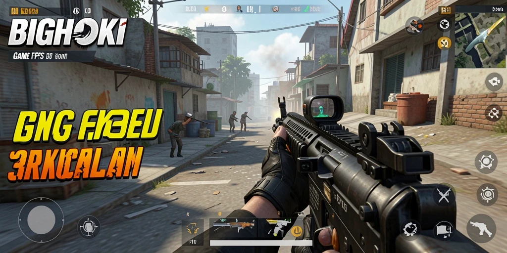Tampilan gameplay seru BIGHOKI dengan aksi mendebarkan.