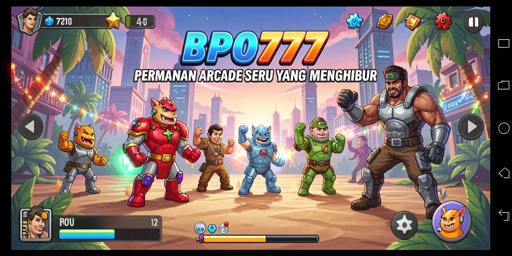 Tampilan screenshot BPO777 saat gameplay Arcade yang seru dan menantang.