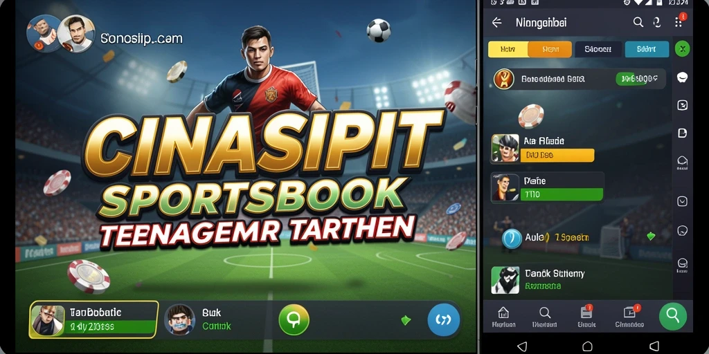Tampilan antarmuka CINASIPIT yang menarik saat memuat taruhan olahraga.