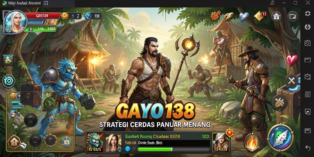 Tampilan menarik dari gameplay strategy GAYO138.