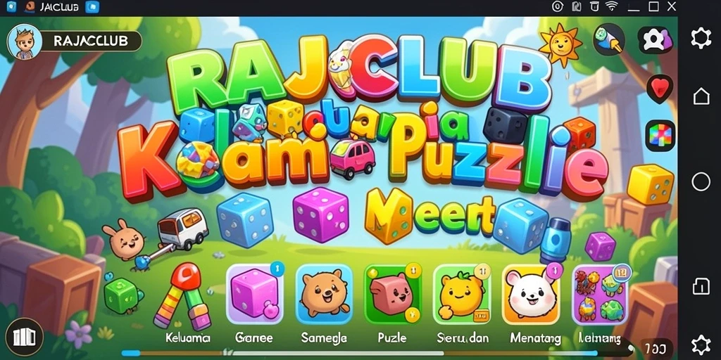 Gameplay RAJACLUB yang menarik dan menantang.