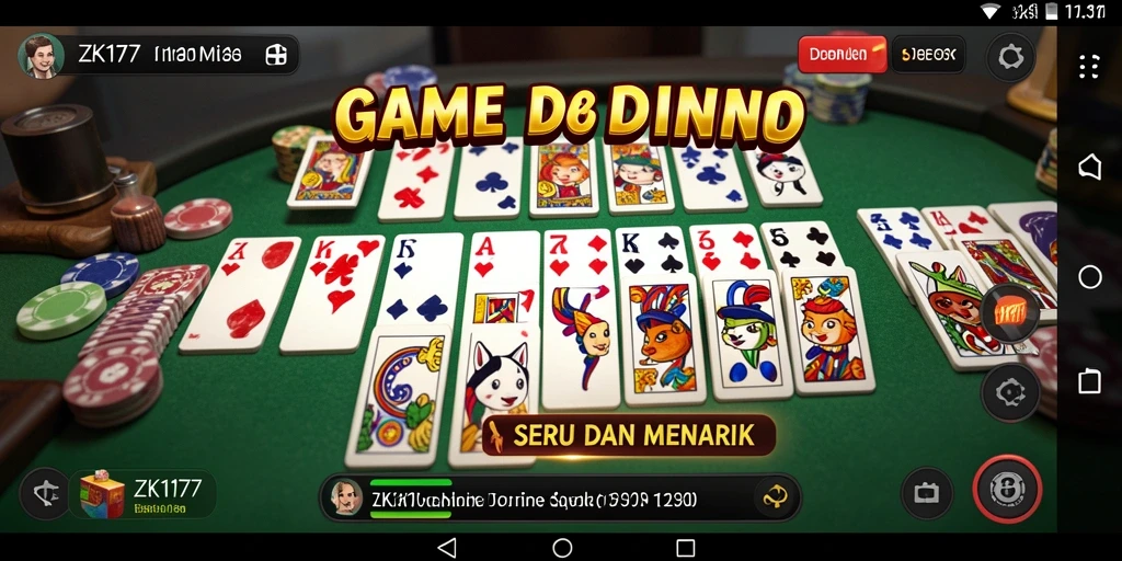 Gameplay ZK1177 yang menegangkan dalam permainan Domino.